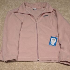 Columbia Light Pink Full-Zip Fleece Jacket